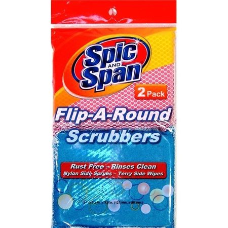 SPIC AND SPAN DDI 2339429 2 Pack Spic and Span Flip-A-Round Scrubbers Case of 72 2339429